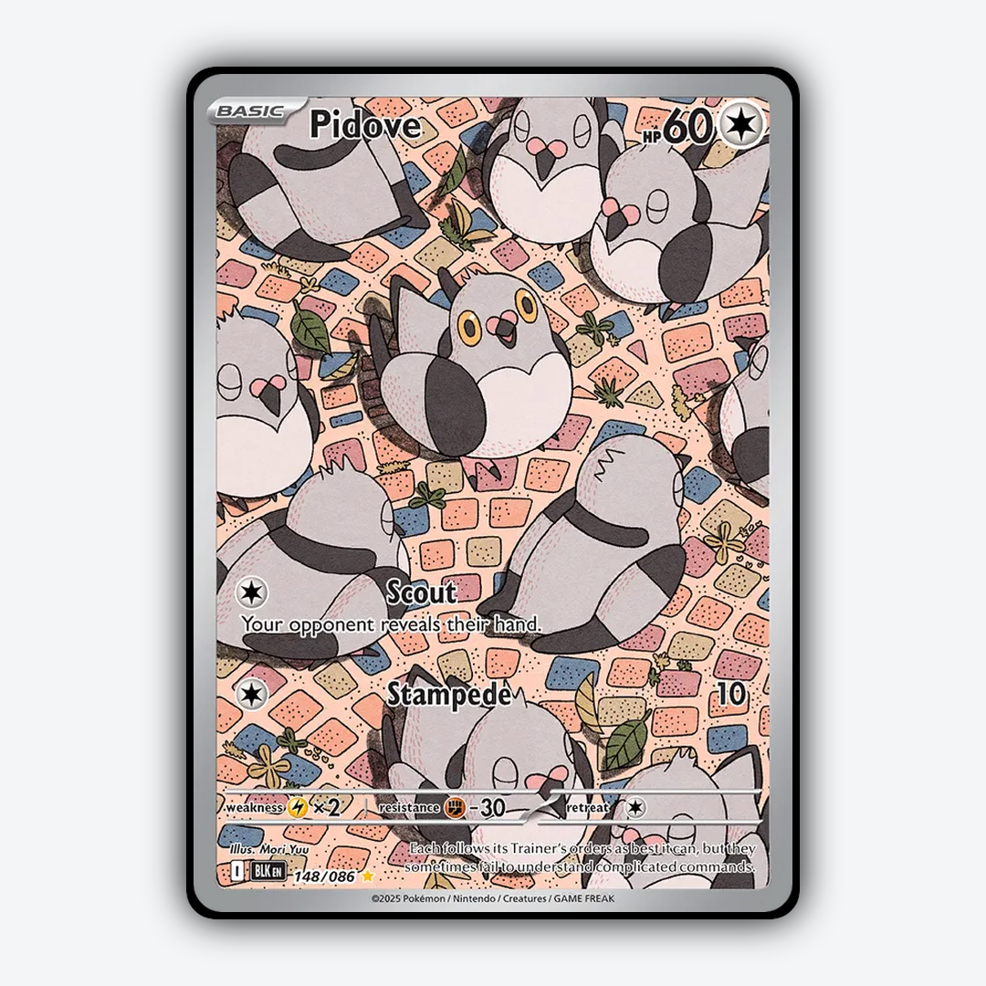 Pidove #148 - Black Bolt Set - Card Rug