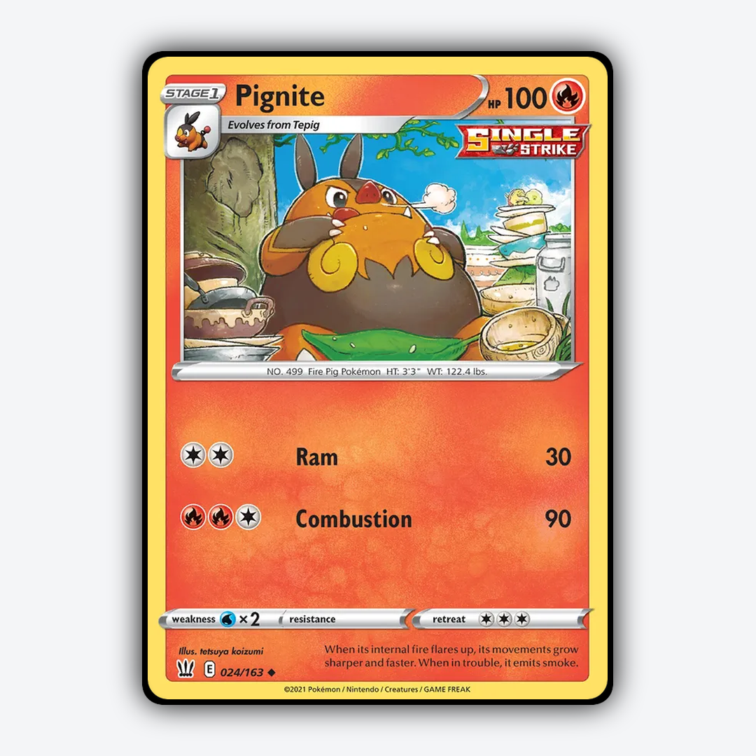 Pignite 024/163 - Battle Styles Set - Card Rug