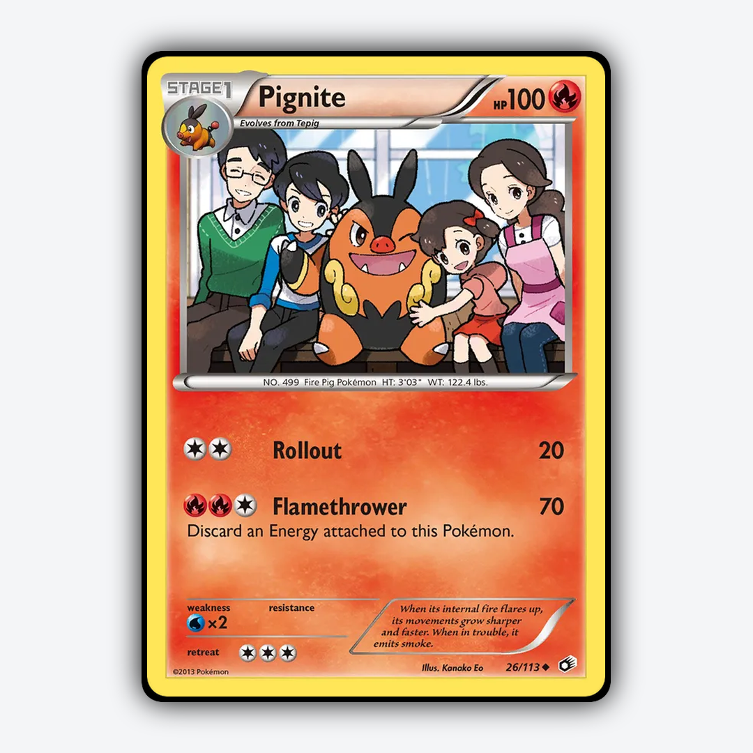 Pignite 026/113 - Legendary Treasures Set - Card Rug
