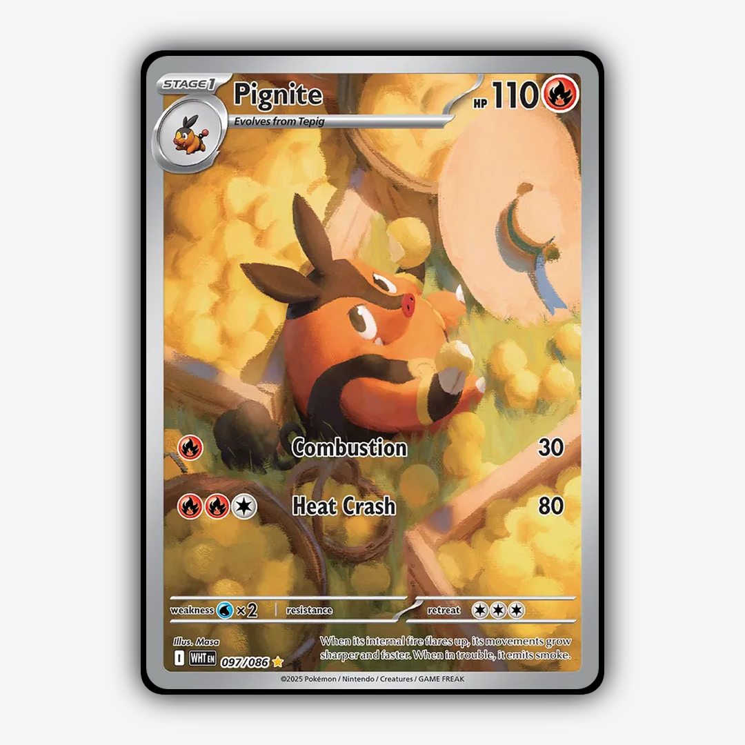 Pignite #97 - White Flare Set - Card Rug
