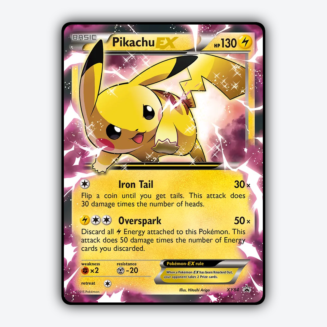 Pikachu-EX #84 - XY Black Star Promos Set - Card Rug