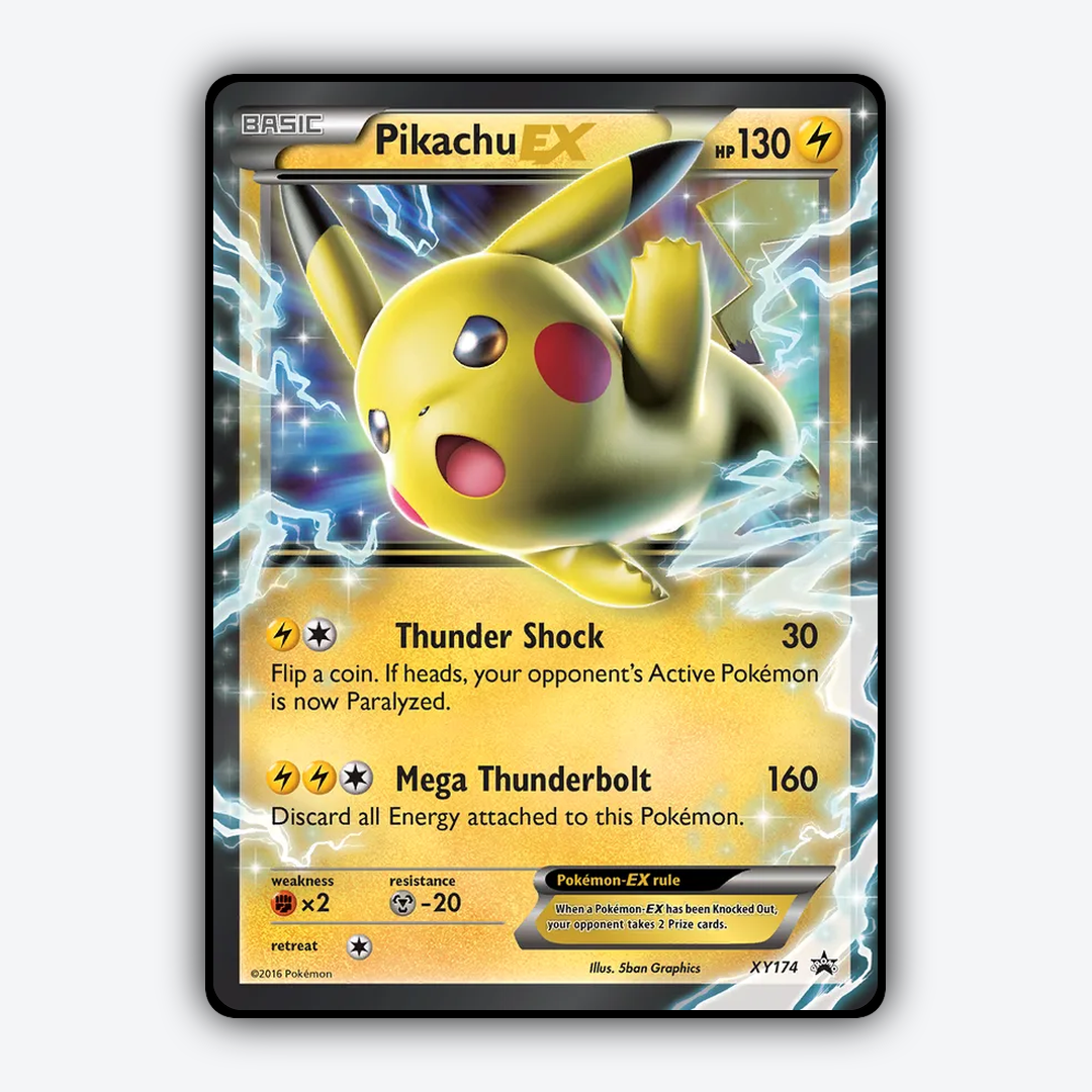 Pikachu-EX #174 - XY Black Star Promos Set - Card Rug
