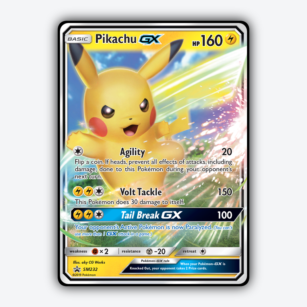 Pikachu-GX #232 - SM Black Star Promos Set - Card Rug