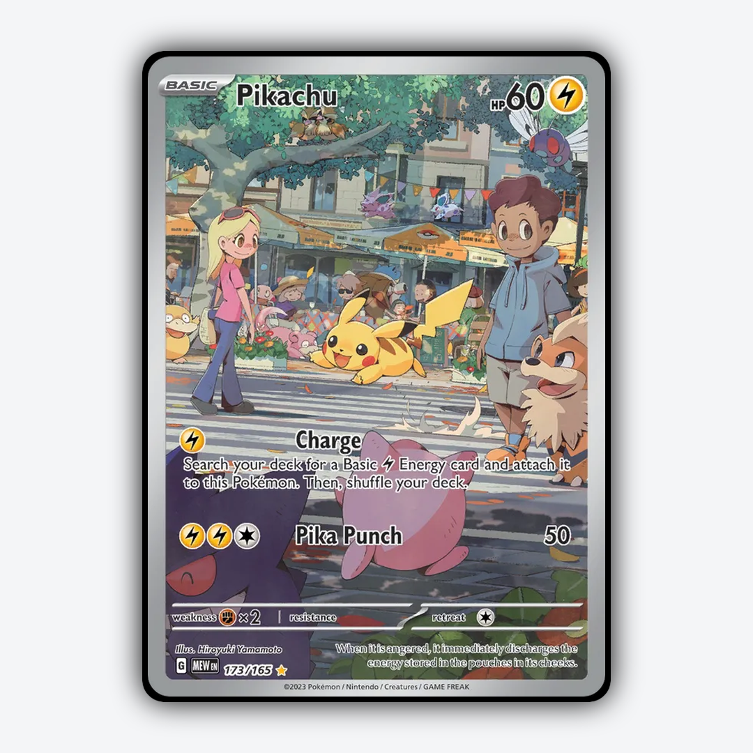 Pikachu #173 - 151 Set - Card Rug