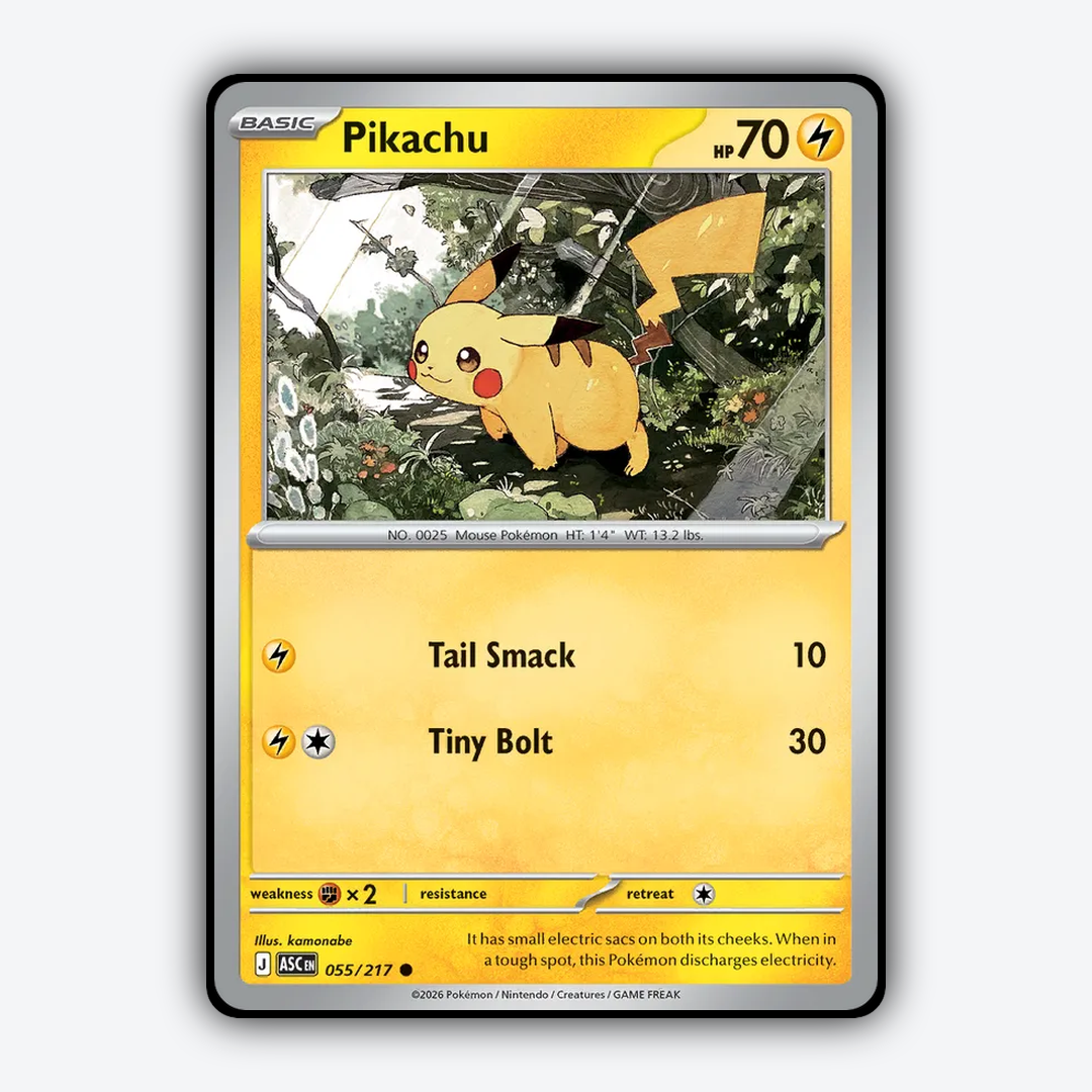 Pikachu 055/217 - Ascended Heroes Set - Card Rug