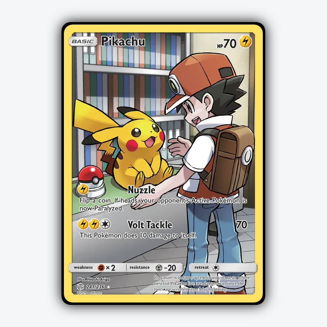 Pikachu 241/236 - Cosmic Eclipse Set - Card Rug