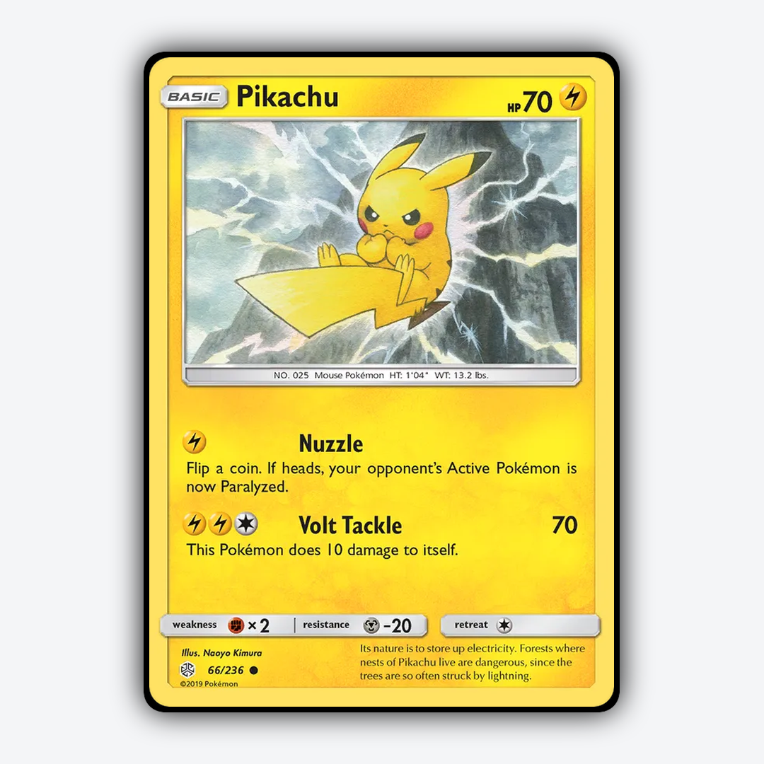 Pikachu 066/236 - Cosmic Eclipse Set - Card Rug