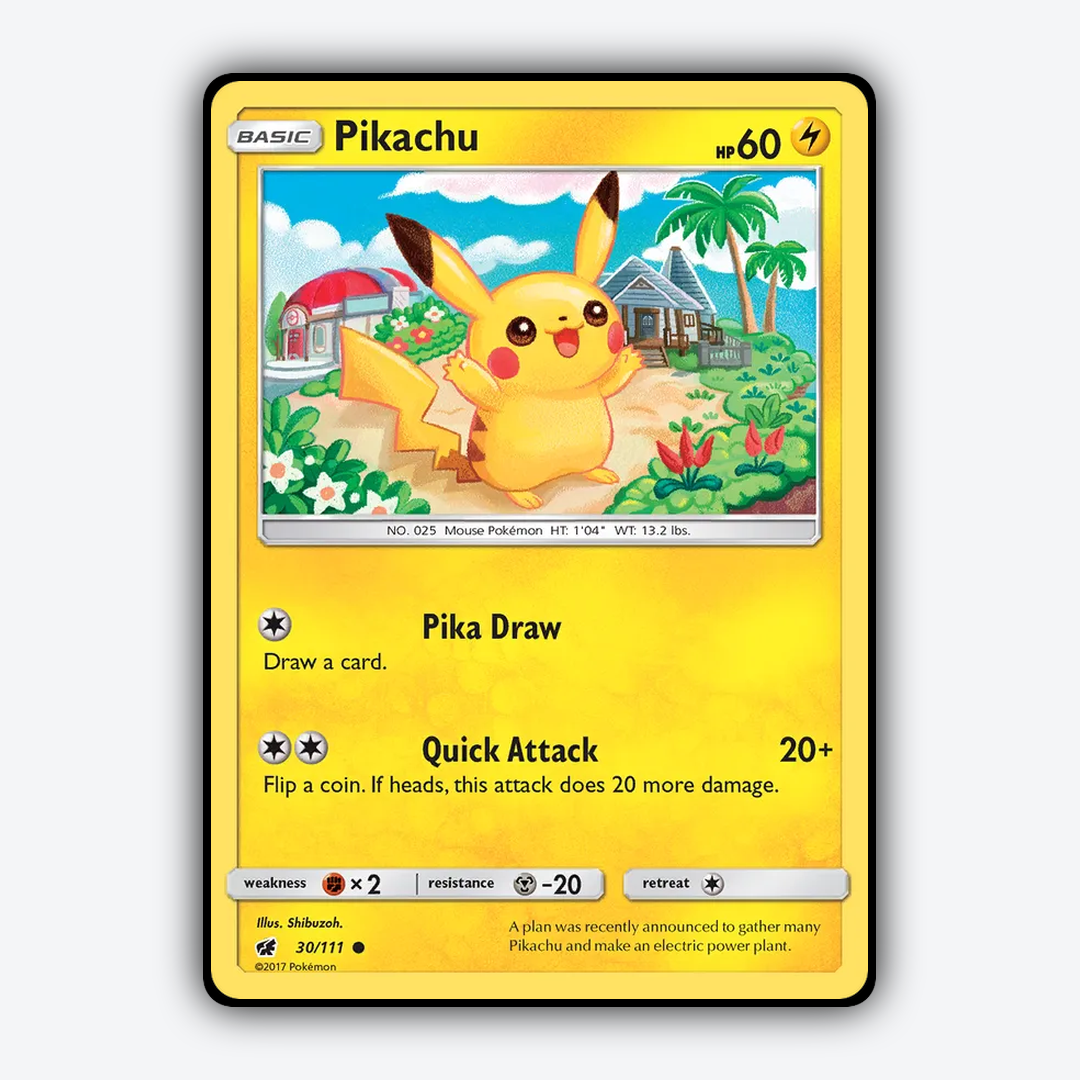 Pikachu 030/111 - Crimson Invasion Set - Card Rug