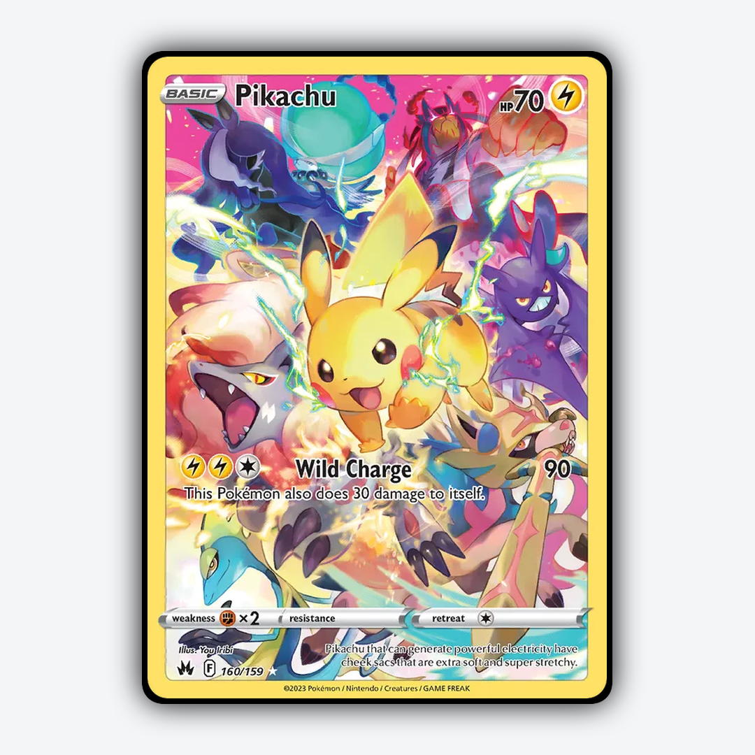 Pikachu 160/159 - Crown Zenith Set - Card Rug