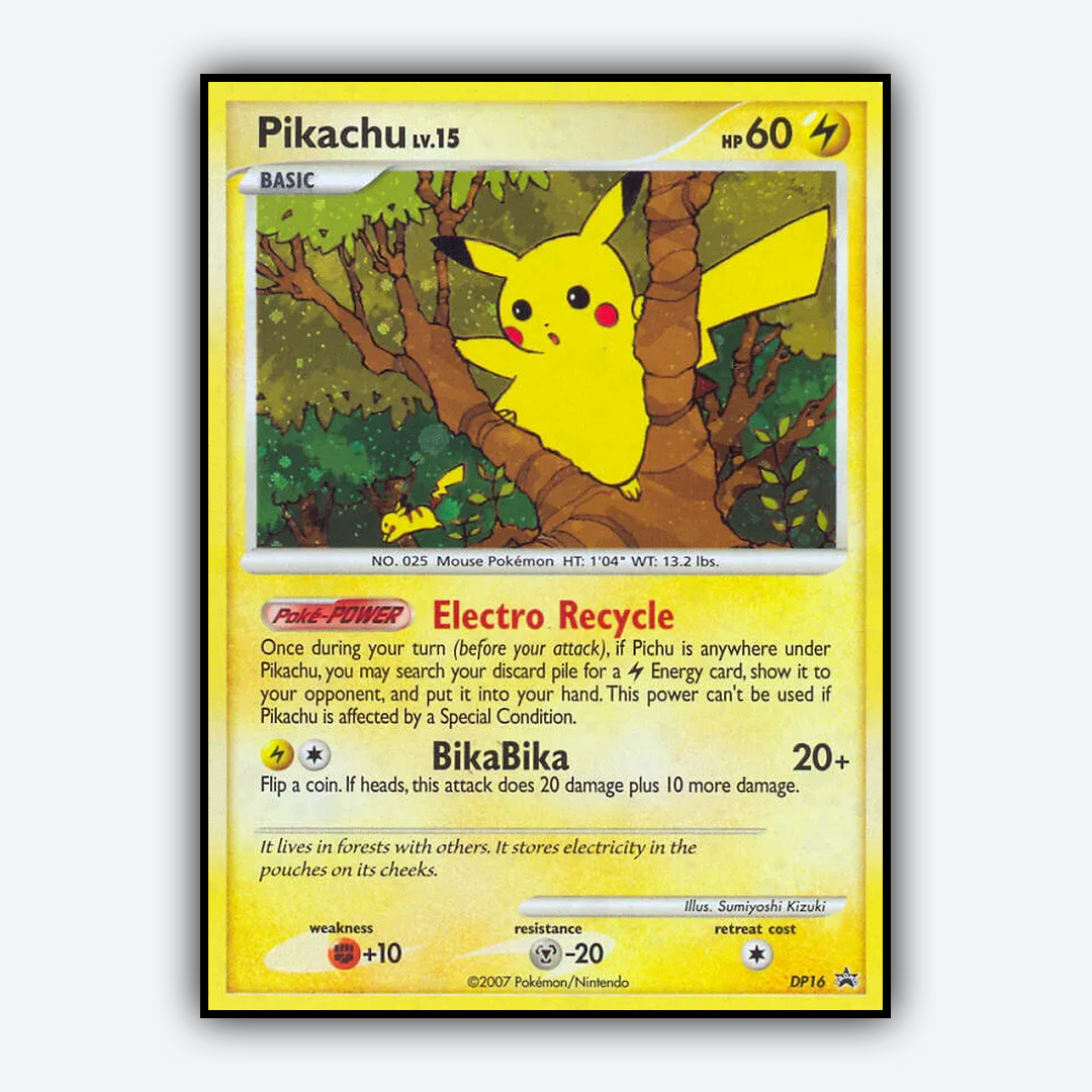 Pikachu DP016 - DP Black Star Promos Set - Card Rug