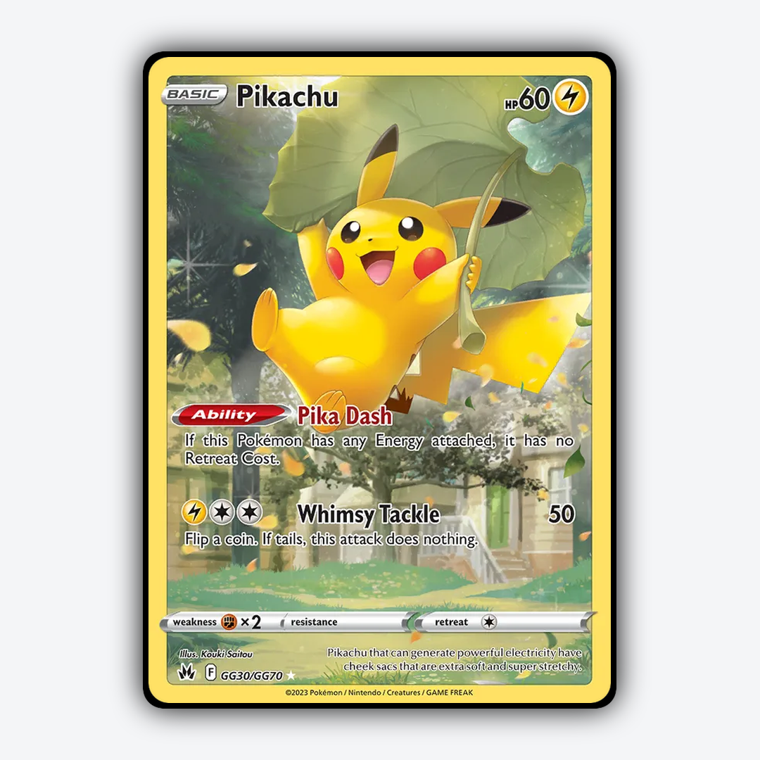 Pikachu #30 - Crown Zenith Set - Card Rug