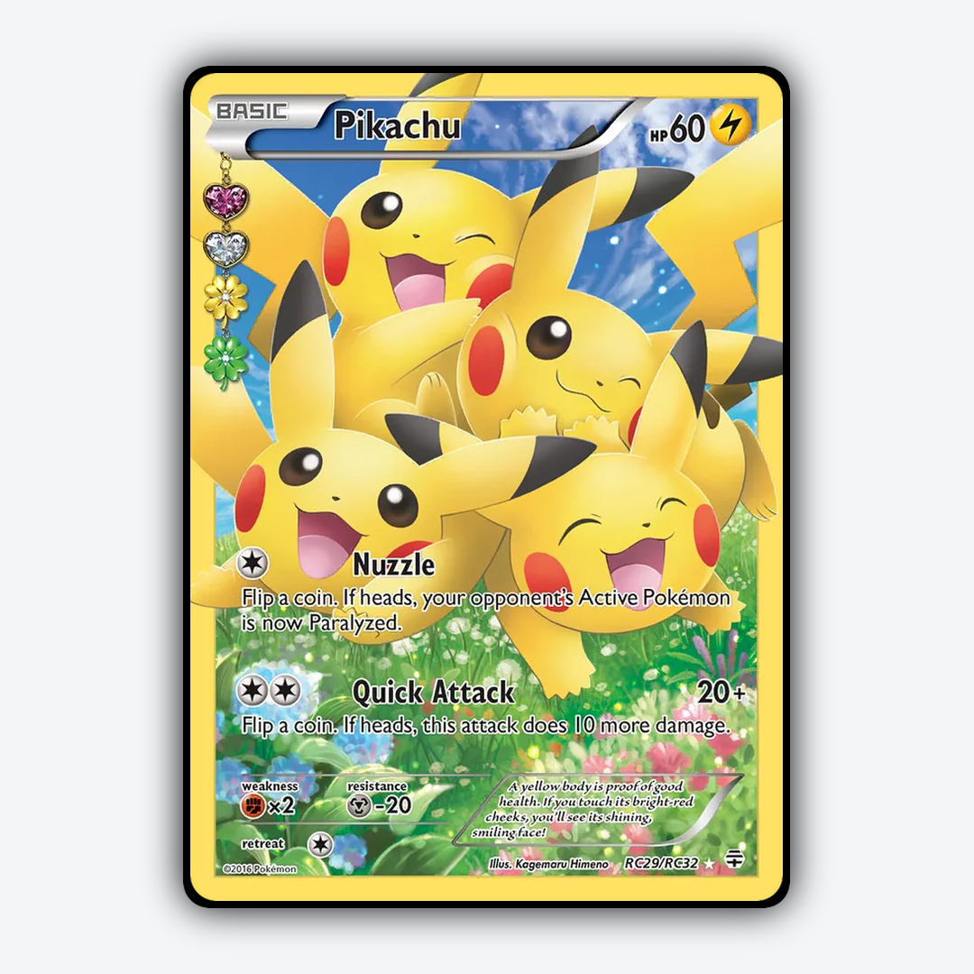 Pikachu RC029 - Generations Set - Card Rug