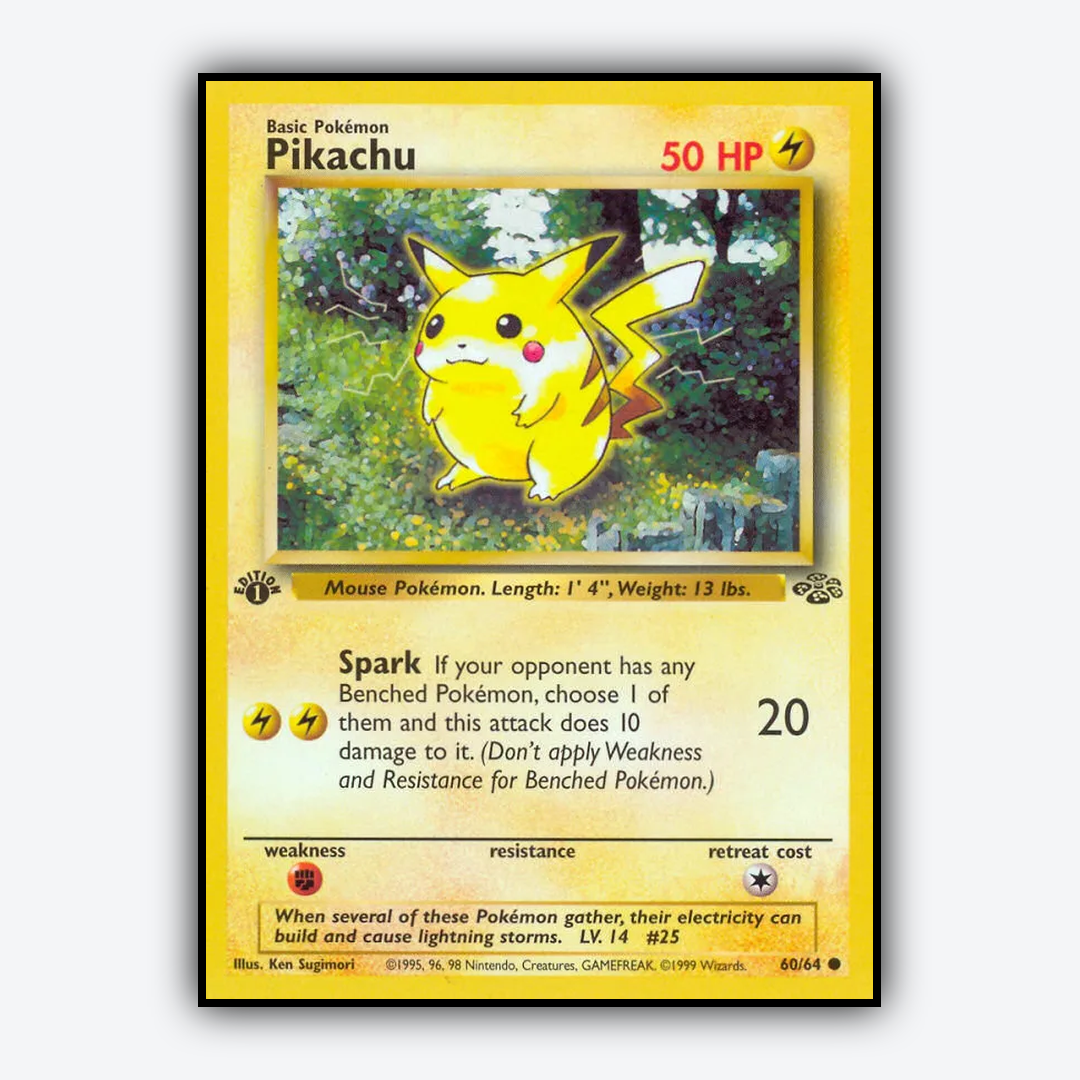 Pikachu 060/64 - Jungle Set - Card Rug