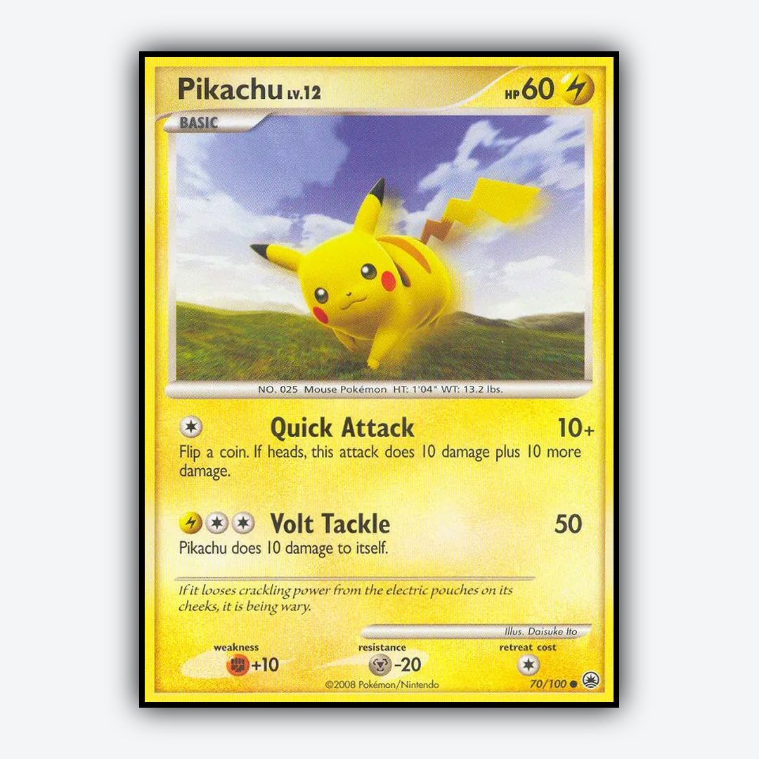 Pikachu 070/100 - Majestic Dawn Set - Card Rug