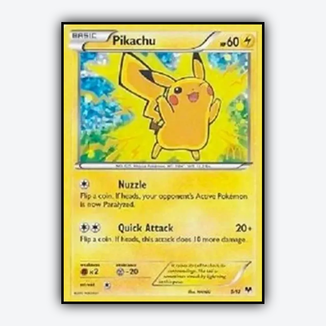 Pikachu 005/12 - McDonald's Collection 2014 Set - Card Rug