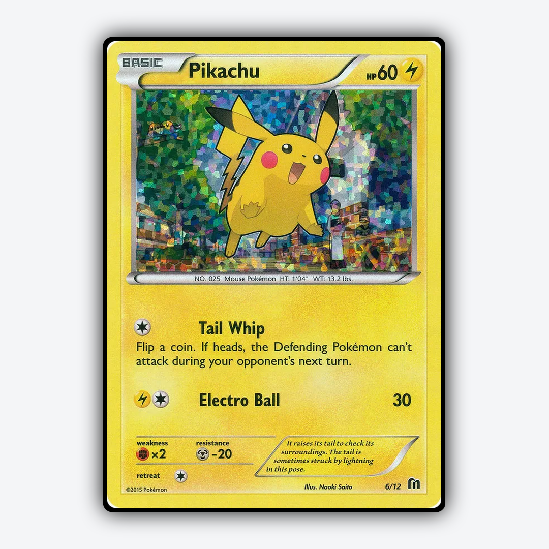 Pikachu 006/12 - McDonald's Collection 2016 Set - Card Rug