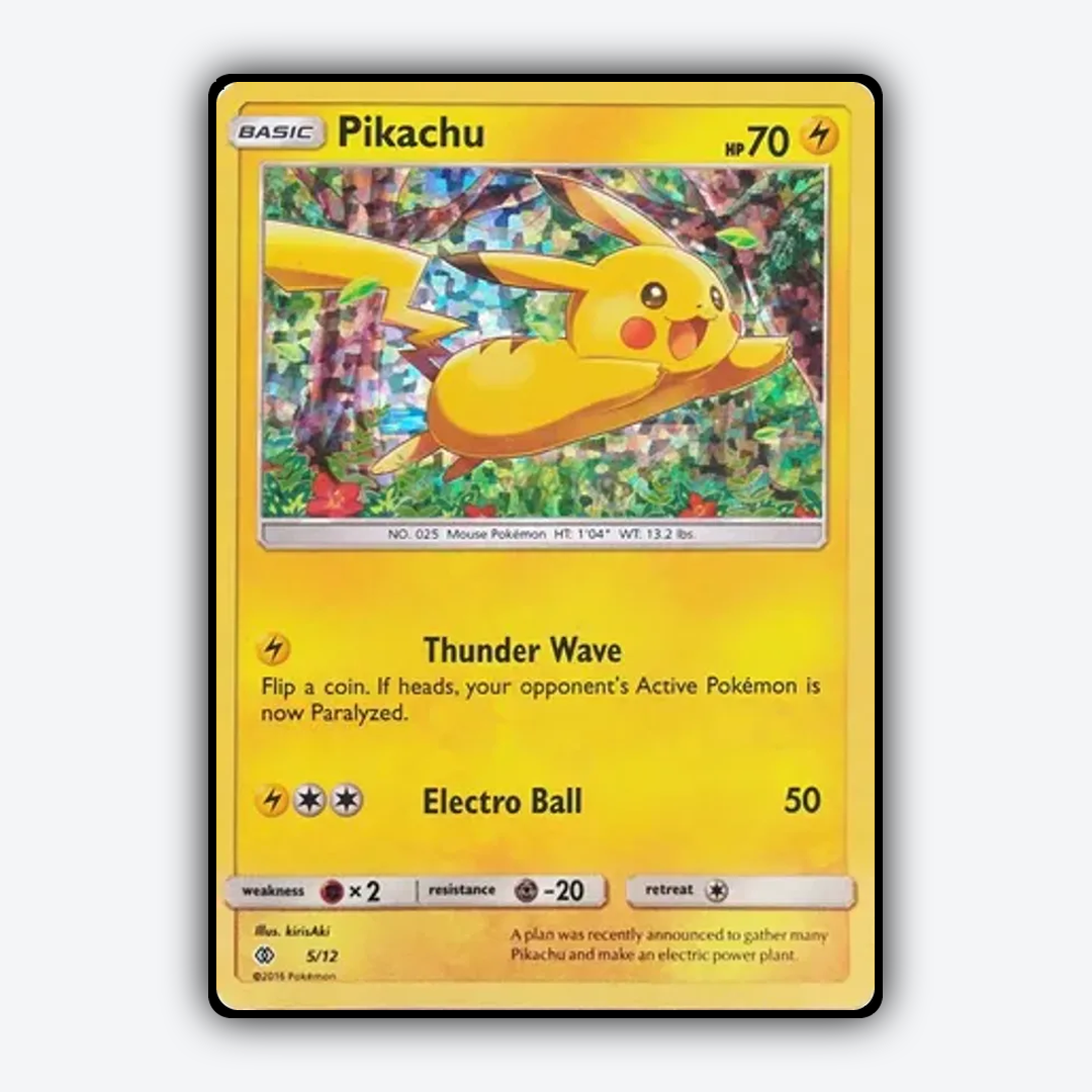 Pikachu 005/12 - McDonald's Collection 2017 Set - Card Rug