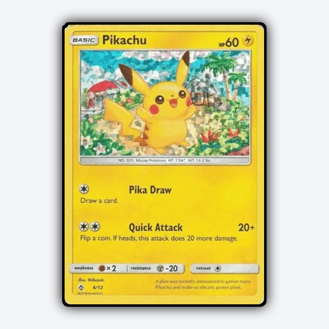 Pikachu 004/12 - McDonald's Collection 2018 Set - Card Rug