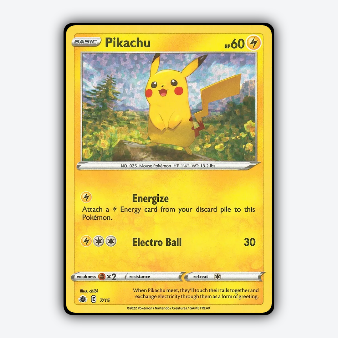 Pikachu 007/15 - McDonald's Collection 2022 Set - Card Rug
