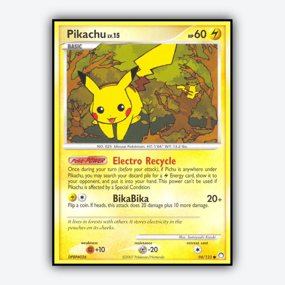 Pikachu 094/123 - Mysterious Treasures Set - Card Rug