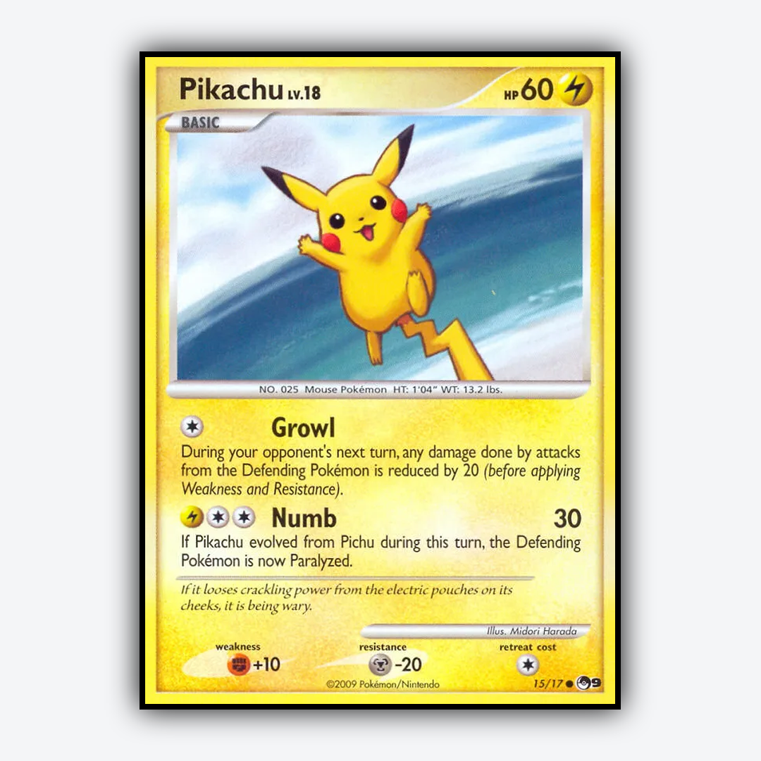 Pikachu 015/17 - POP Series 9 Set - Card Rug