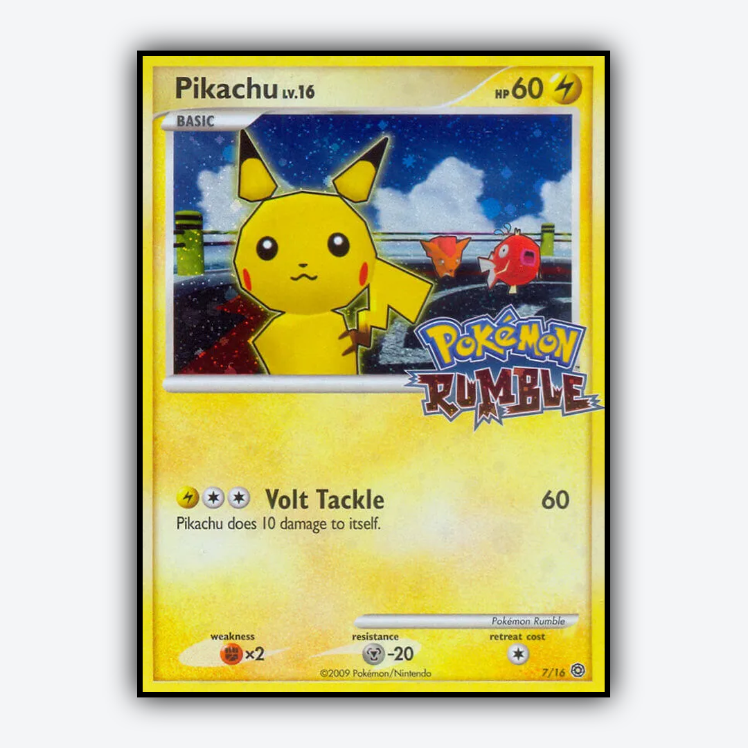 Pikachu 007/16 - Pokémon Rumble Set - Card Rug