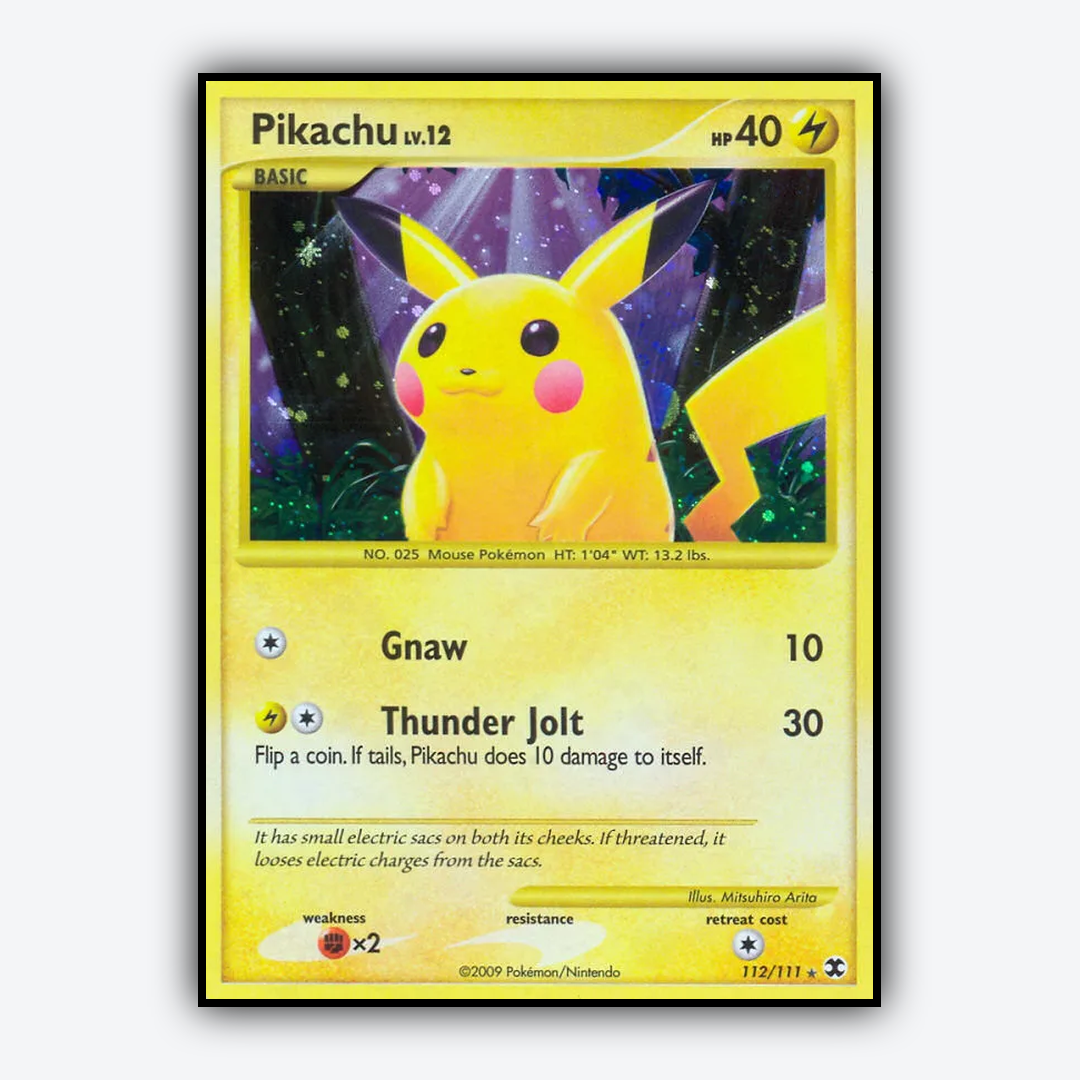 Pikachu 112/111 - Rising Rivals Set - Card Rug