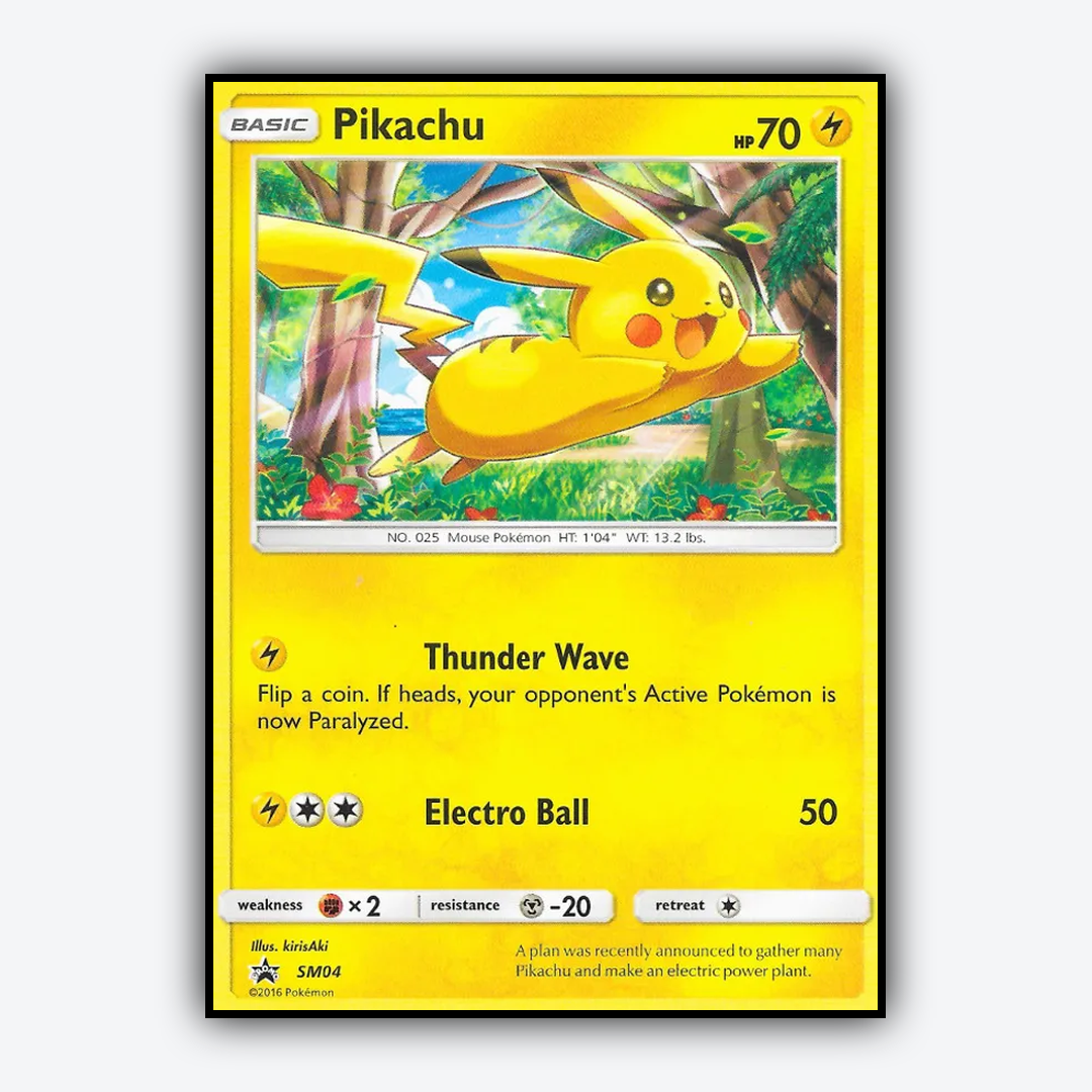 Pikachu #4 - SM Black Star Promos Set - Card Rug