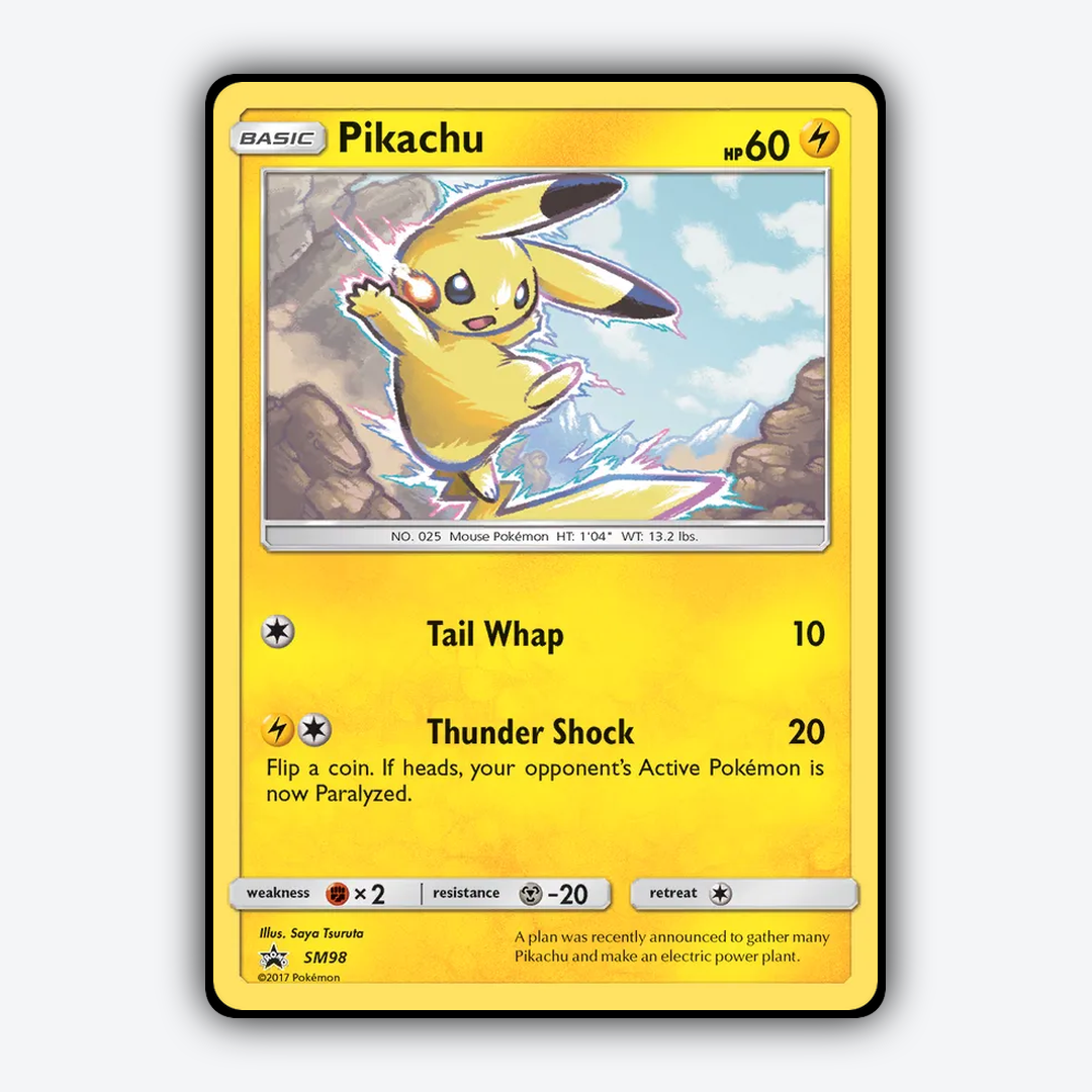 Pikachu #98 - SM Black Star Promos Set - Card Rug
