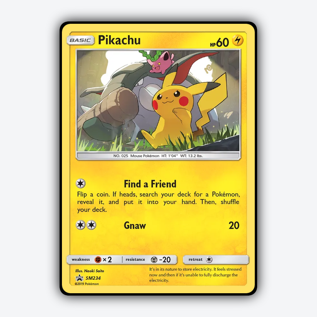 Pikachu #234 - SM Black Star Promos Set - Card Rug