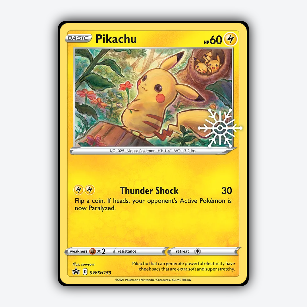 Pikachu #153 - SWSH Black Star Promos Set - Card Rug