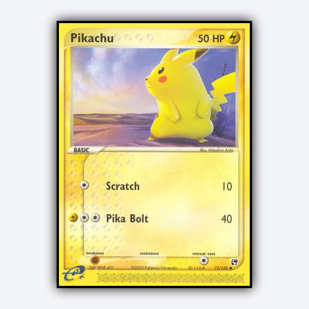 Pikachu 072/100 - Sandstorm Set - Card Rug