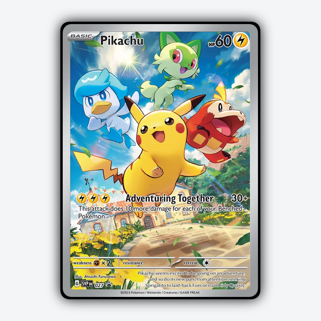 Pikachu #27 - Scarlet & Violet Black Star Promos Set - Card Rug