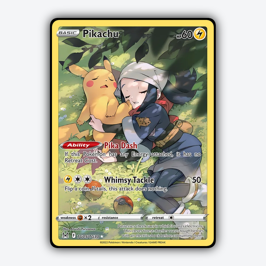 Pikachu TG005/30 - TG005/30 Lost Origin Trainer Gallery Set - Card Rug