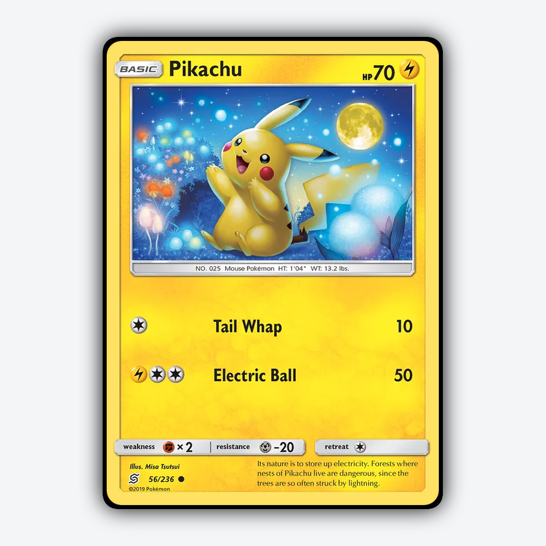 Pikachu 056/236 - Unified Minds Set - Card Rug