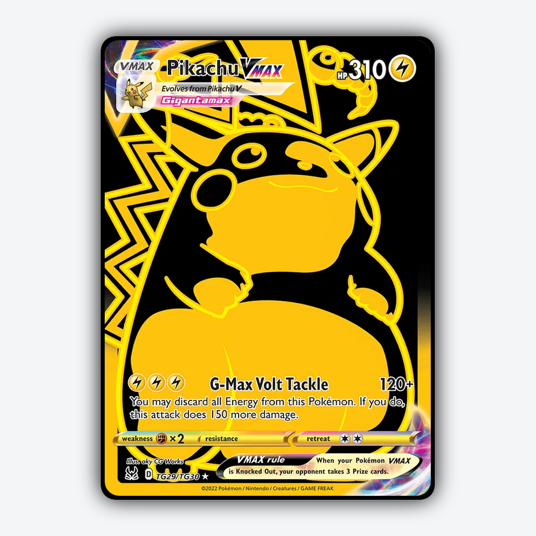 Pikachu VMAX TG029/30 - TG029/30 Lost Origin Trainer Gallery Set - Card Rug