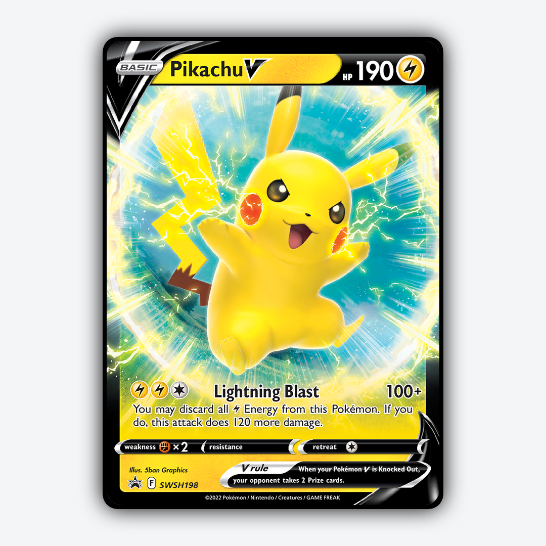 Pikachu V #198 - SWSH Black Star Promos Set - Card Rug