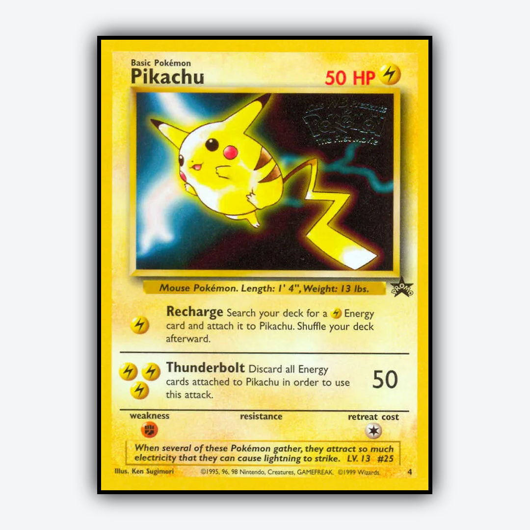 Pikachu #4 - Wizards Black Star Promos Set - Card Rug