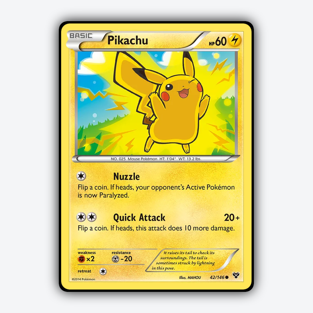 Pikachu 042/146 - XY Set - Card Rug