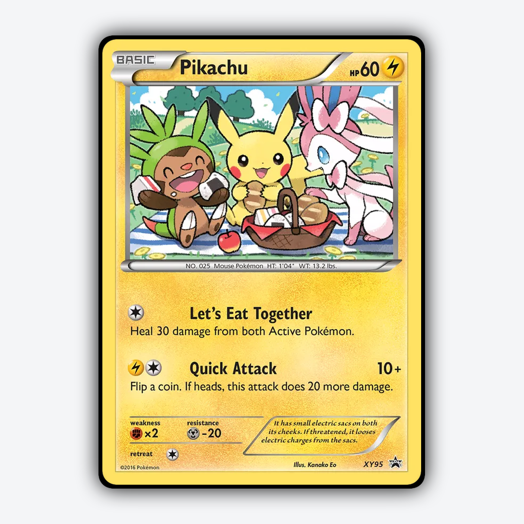 Pikachu #95 - XY Black Star Promos Set - Card Rug