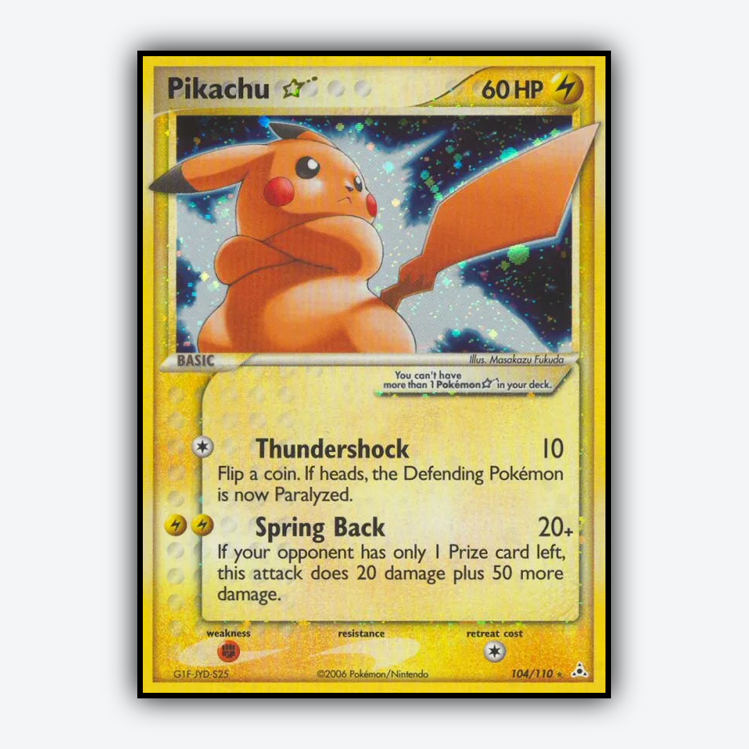 Pikachu ★ 104/110 - Holon Phantoms Set - Card Rug