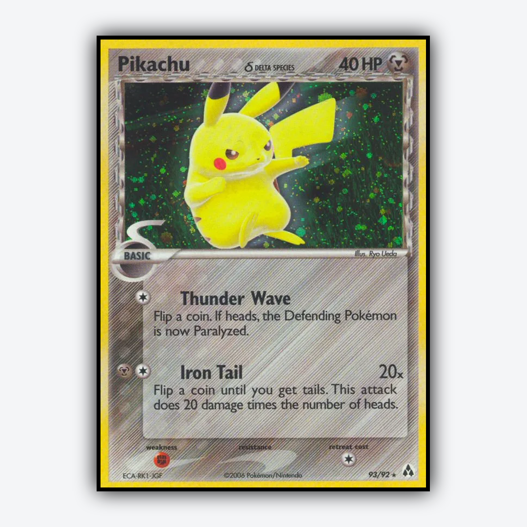 Pikachu δ 093/92 - Legend Maker Set - Card Rug
