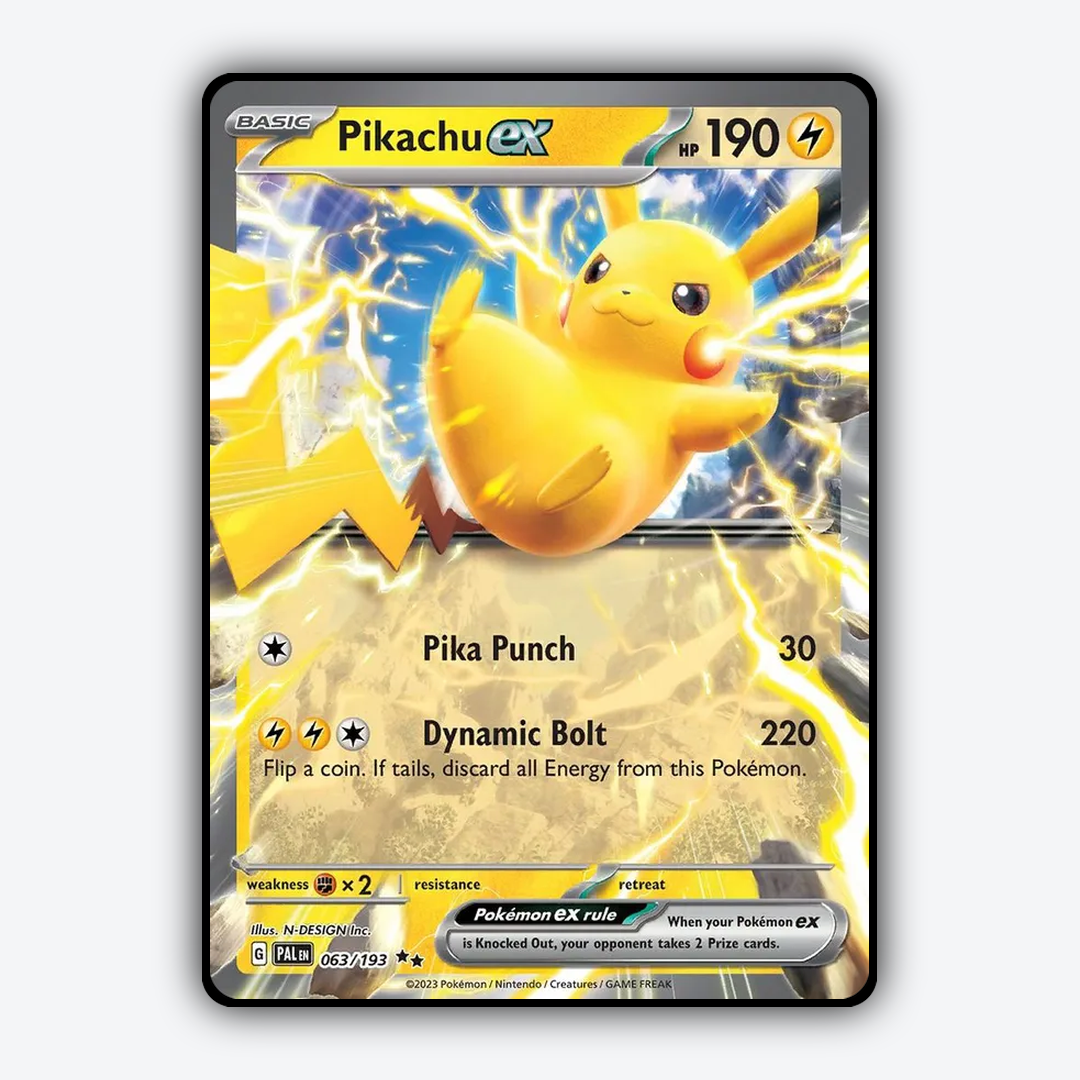 Pikachu ex 063/193 - Paldea Evolved Set - Card Rug