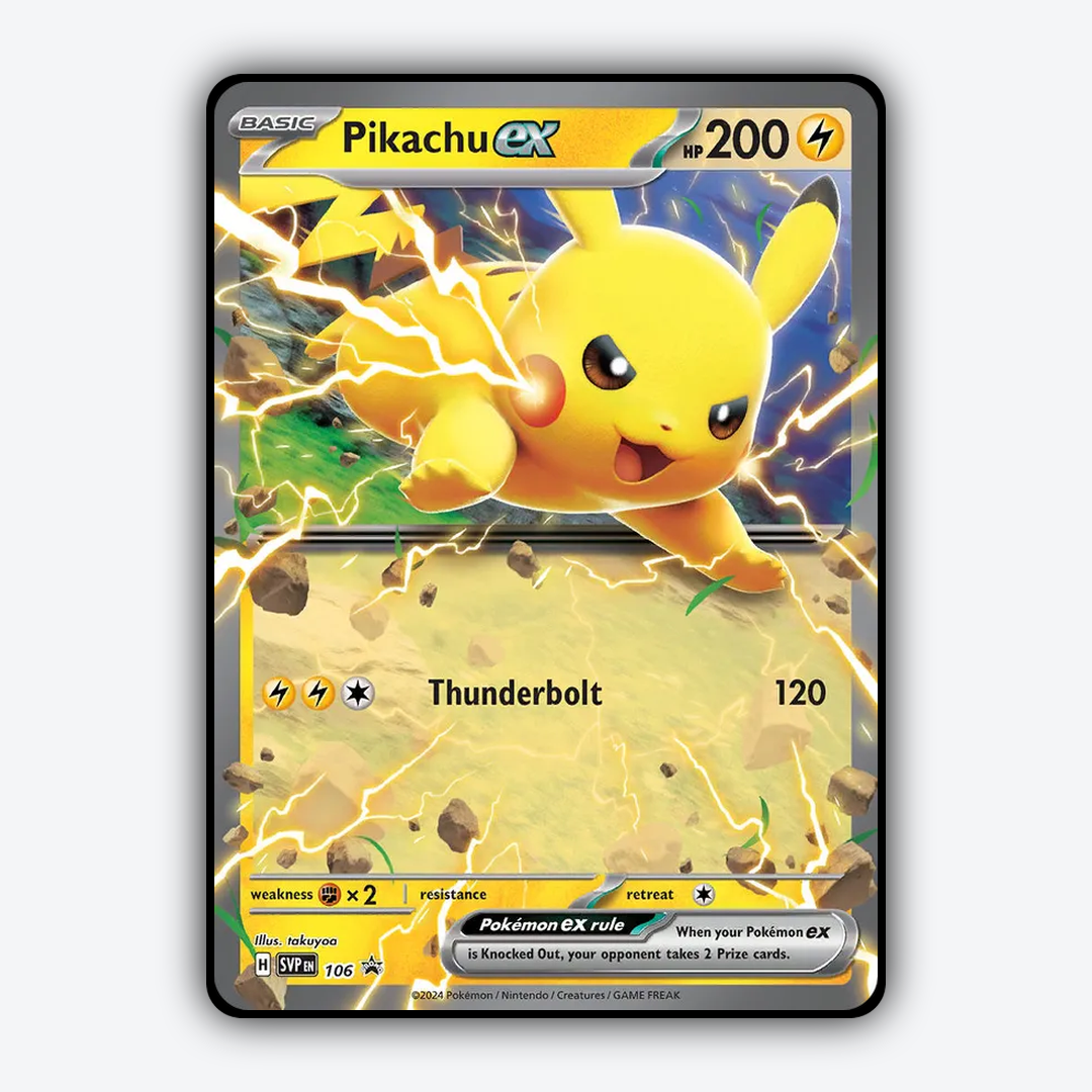 Pikachu ex #106 - Scarlet & Violet Black Star Promos Set - Card Rug