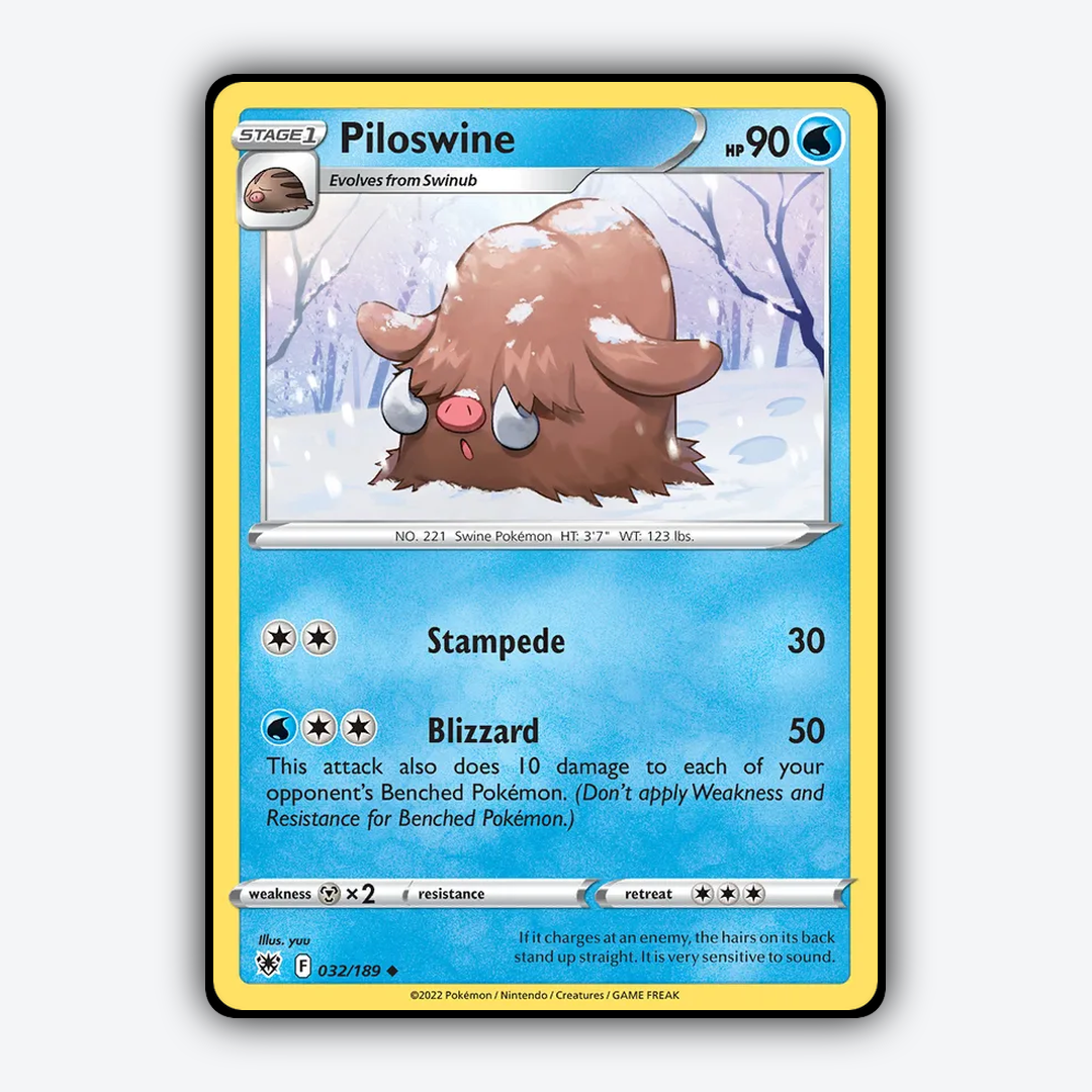 Piloswine 032/189 - Astral Radiance Set - Card Rug