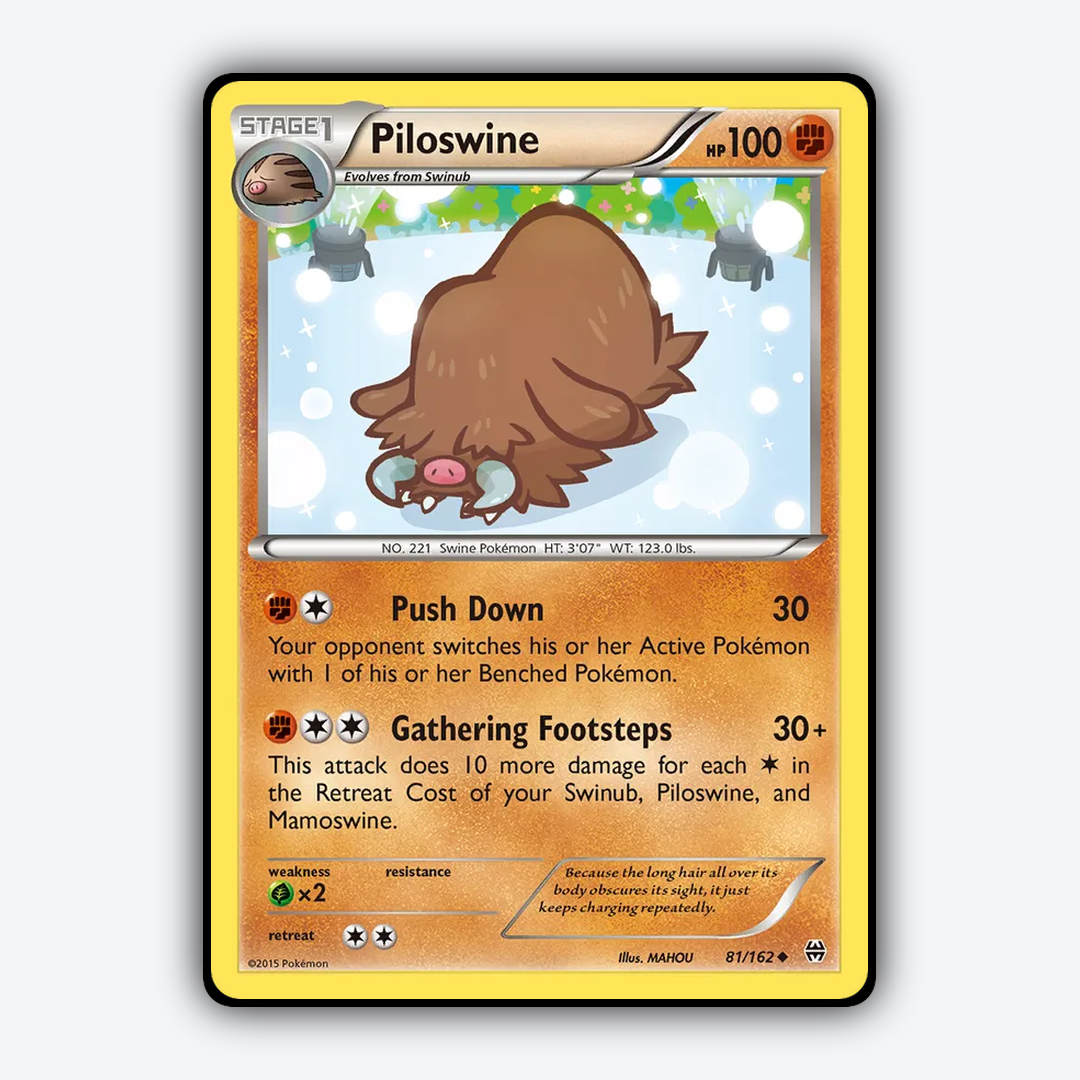 Piloswine 081/162 - BREAKthrough Set - Card Rug