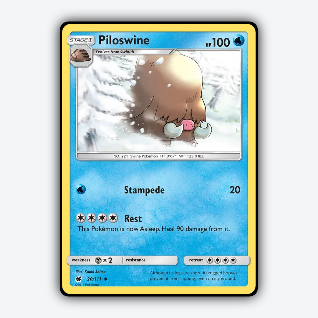 Piloswine 020/111 - Crimson Invasion Set - Card Rug
