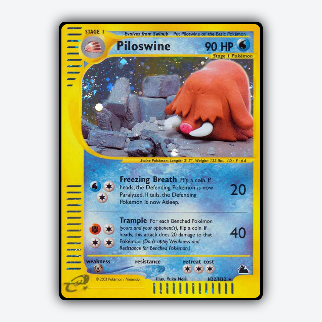 Piloswine H022/144 - H022/144 Skyridge Set - Card Rug