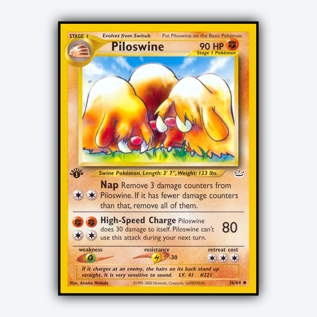 Piloswine 036/64 - Neo Revelation Set - Card Rug