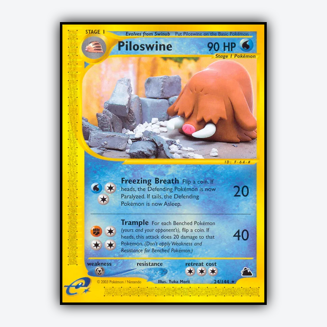 Piloswine 024/144 - Skyridge Set - Card Rug